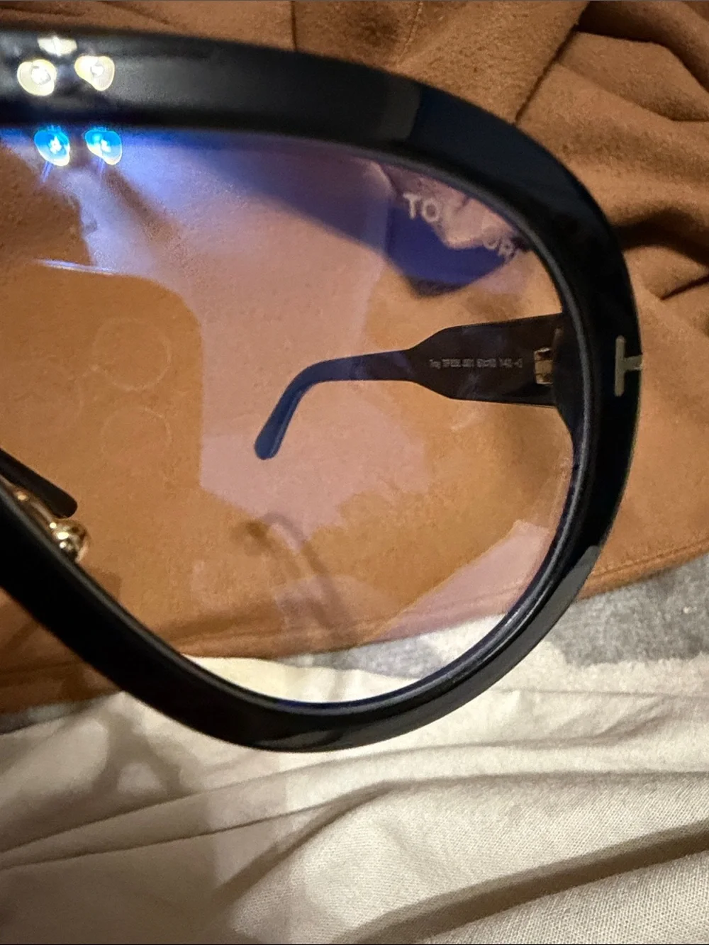 Tom Ford Troy TF836 Aviator Clear Sunglasses
